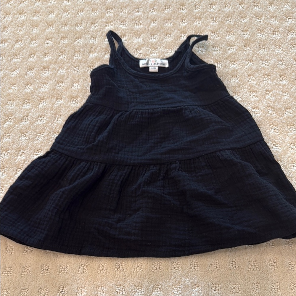 Bailey’s Blossoms Kids Black Dress